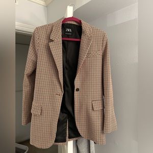 Zara plaid blazer - like new